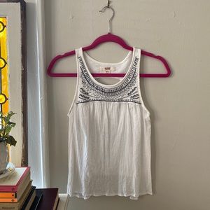 mossimo supply co. gauzy beaded tank top!